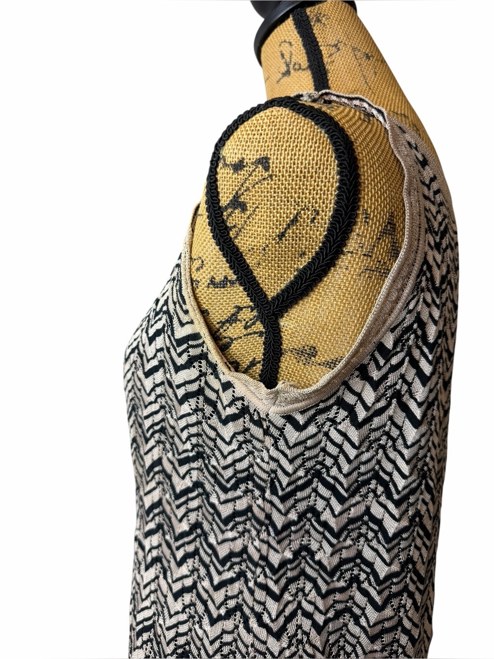 Authentic Missoni Knit Scoop Neck Dress IT 46 US 10 Zigzag Resort Vacation - Picture 8 of 9